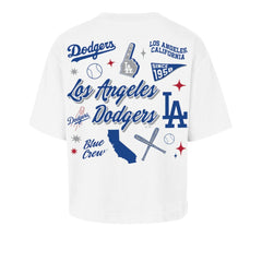 Los Angeles Dodgers '47 Women's Collage Script Reed City T-Shirt | MLB New