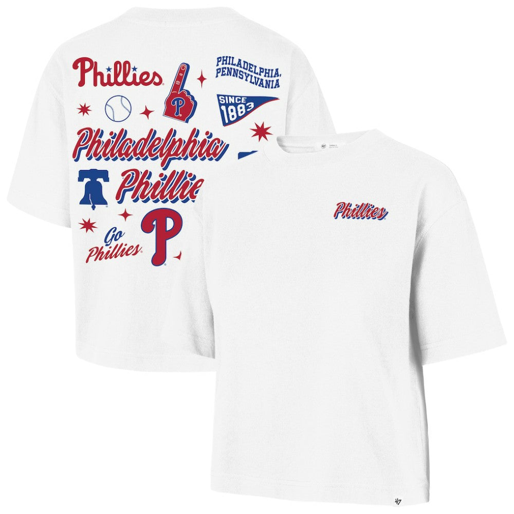 Philadelphia Phillies '47 Women's Collage Script Reed City T-Shirt | MLB On Sale