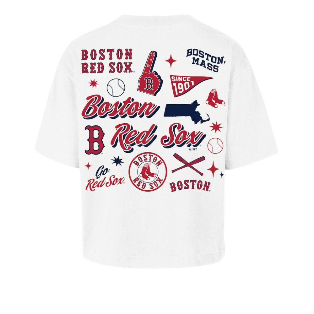 Boston Red Sox '47 Women's Collage Script Reed City T-Shirt | MLB Discount