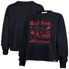 Boston Red Sox '47 Women's Team Collage Sydney Long Sleeve T-Shirt | MLB Discount