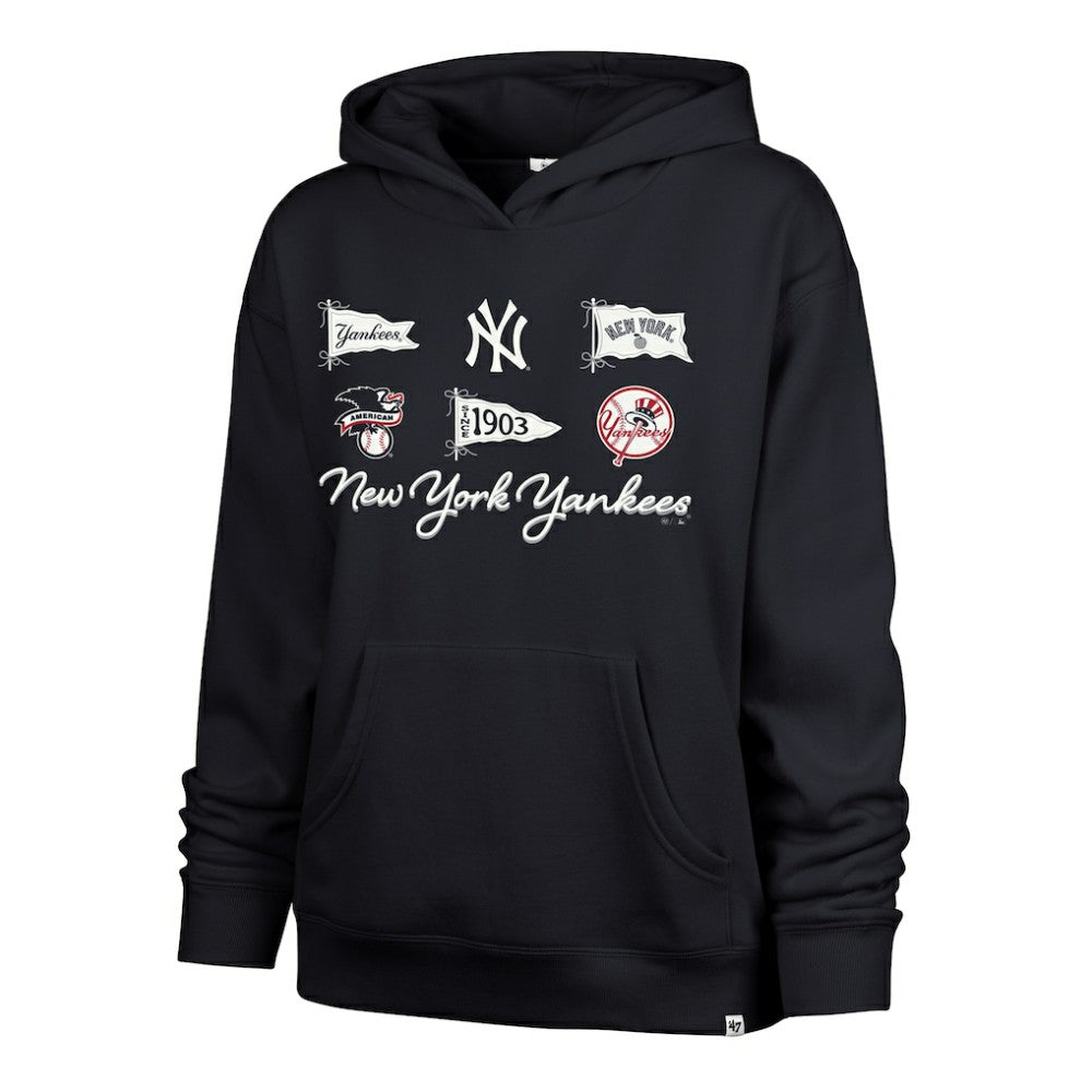 New York Yankees '47 Women's Bow & Banners Naomi Hoodie | MLB Discount