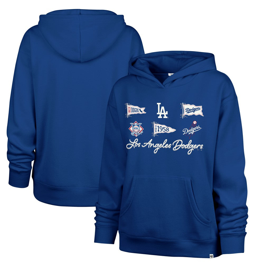 Los Angeles Dodgers '47 Women's Bow & Banners Naomi Hoodie | MLB New