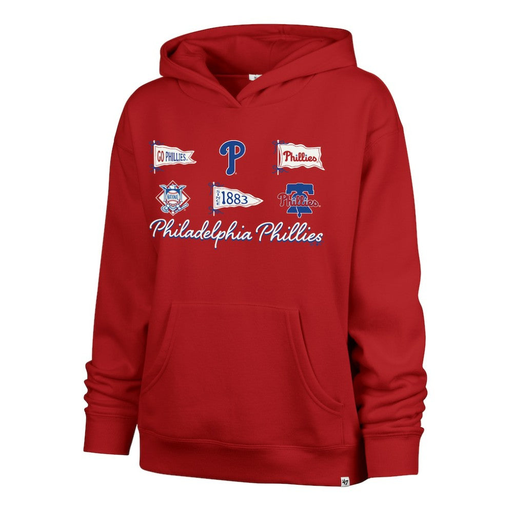 Philadelphia Phillies '47 Women's Bow & Banners Naomi Hoodie | MLB Outlet