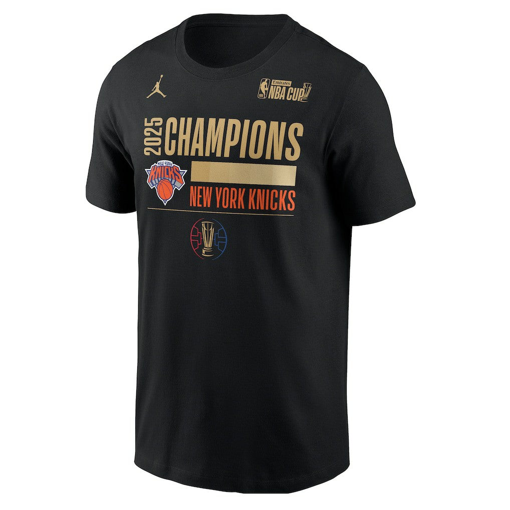 New York Knicks Jordan Brand 2025 NBA Cup Champions Locker Room T-Shirt Discount