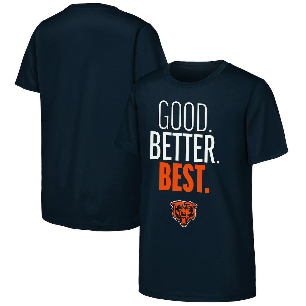 Chicago Bears  Outerstuff Youth Good. Better. Best. T-Shirt