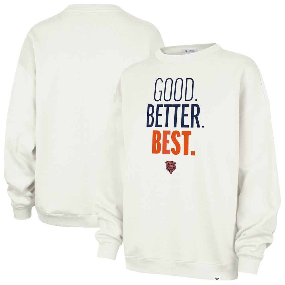 Chicago Bears 47 brand '47 Women's Good. Better. Best. Imprint Oversized Sweatshirt