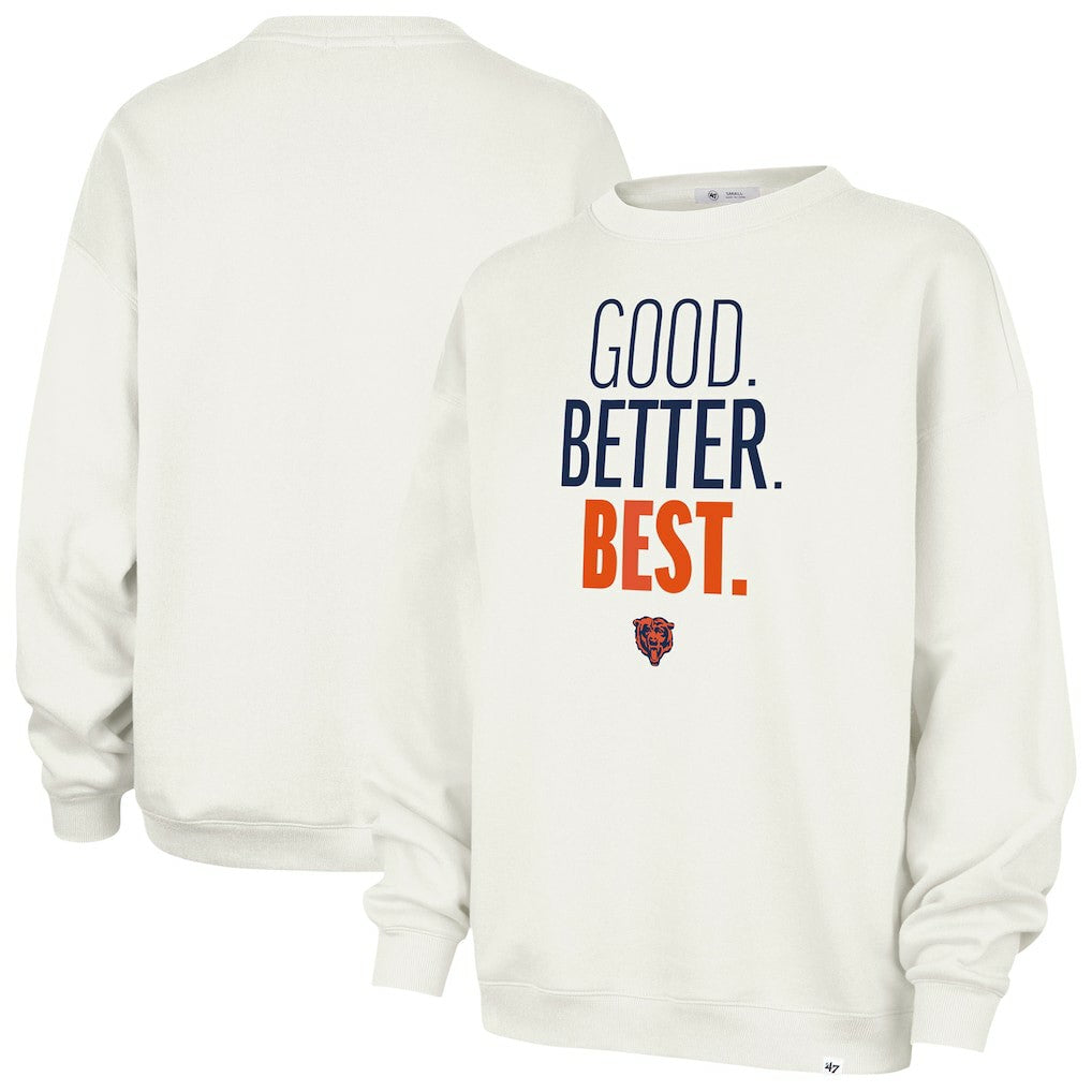 Chicago Bears 47 brand '47 Women's Good. Better. Best. Imprint Oversized Sweatshirt