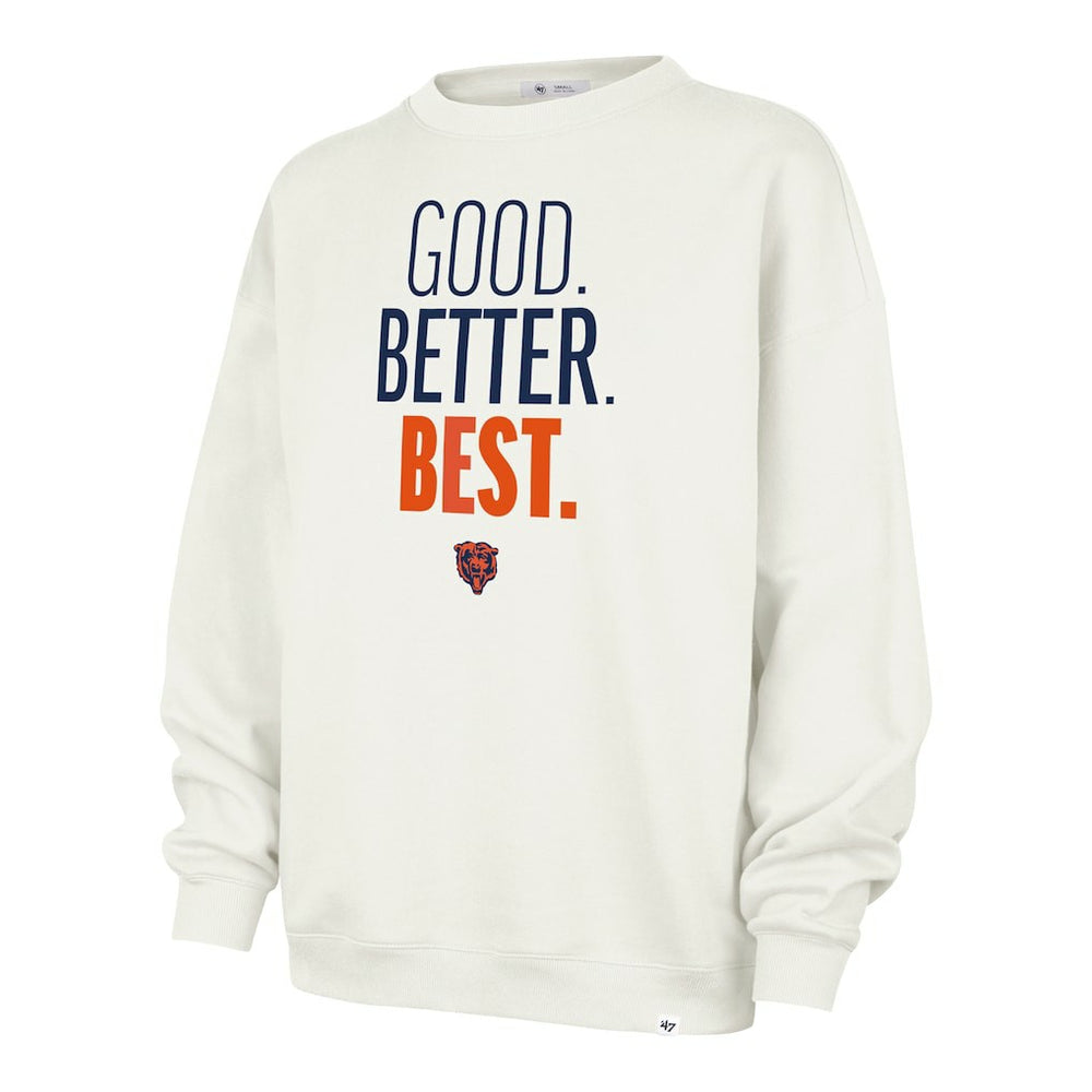 Chicago Bears 47 brand '47 Women's Good. Better. Best. Imprint Oversized Sweatshirt