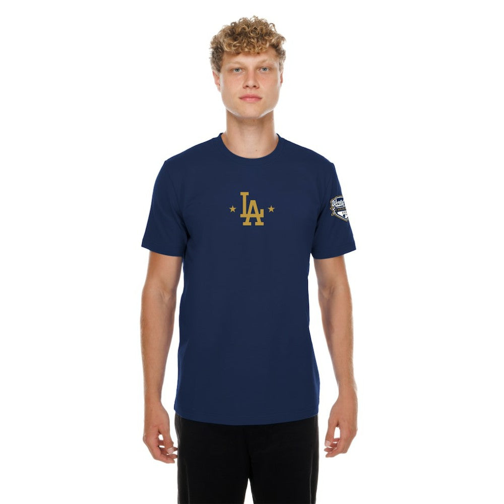 Los Angeles Dodgers New Era 2026 Gold Collection Logo & Patch T-Shirt | MLB On Sale