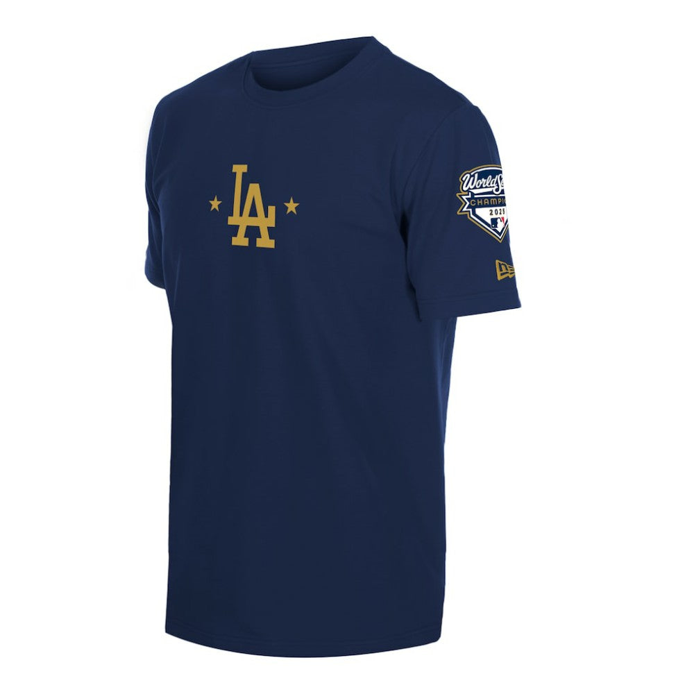 Los Angeles Dodgers New Era 2026 Gold Collection Logo & Patch T-Shirt | MLB On Sale