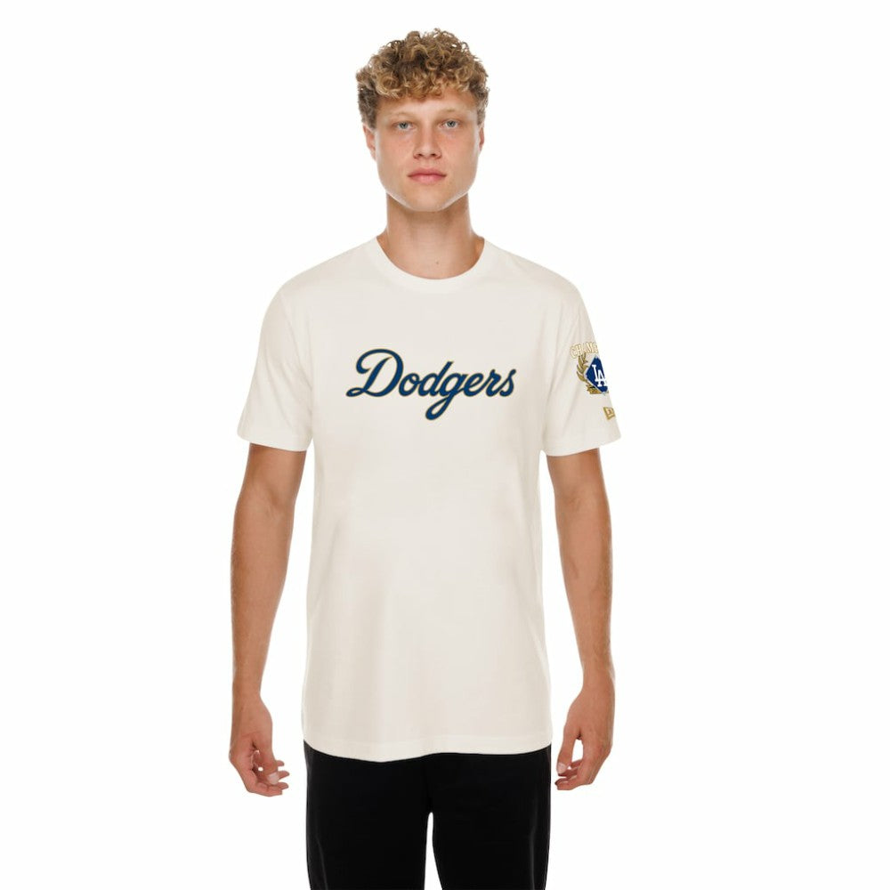 Los Angeles Dodgers New Era 2026 Gold Collection Logo & Patch T-Shirt | MLB Online