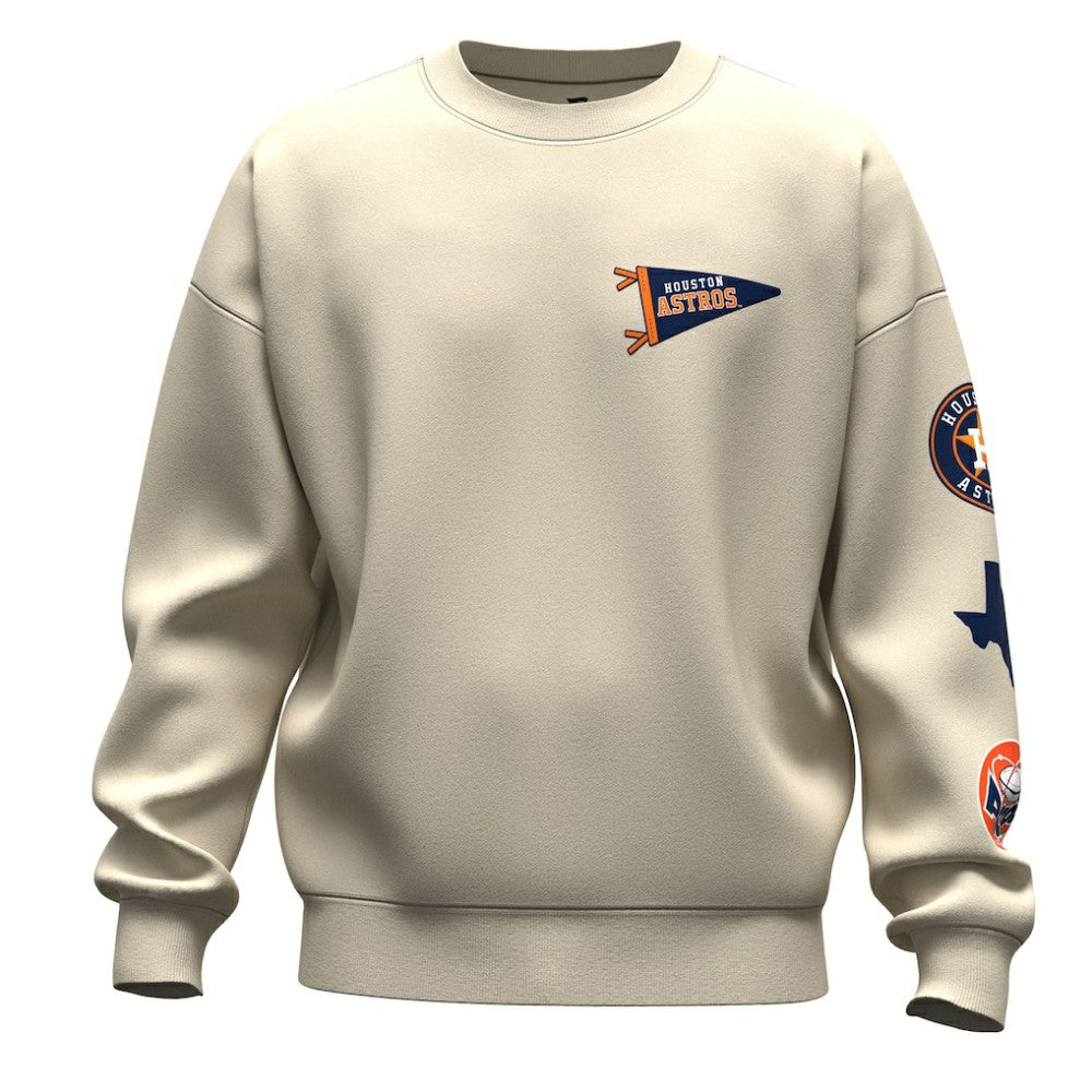Houston Astros Fanatics Unisex Spirit Jersey Fleece Crewneck Pennant Sweatshirt | MLB For sale