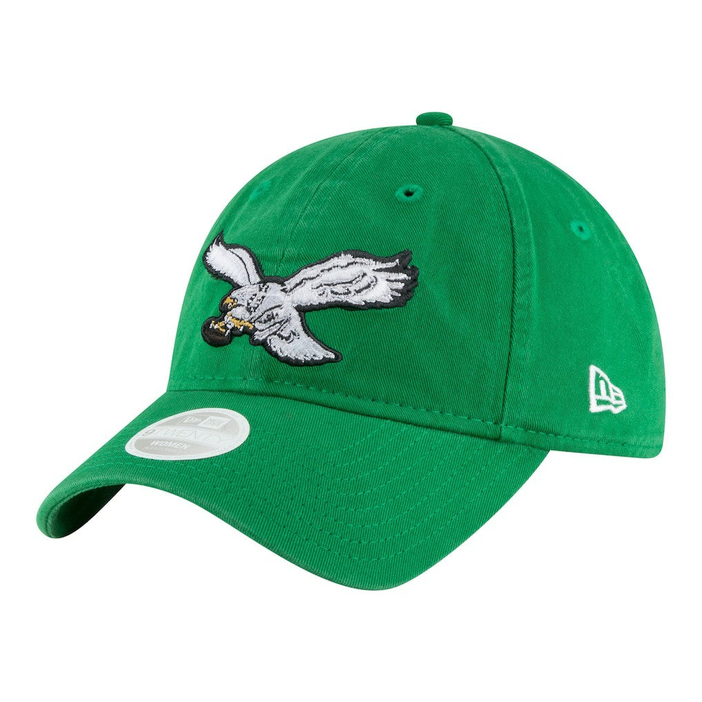 Philadelphia Eagles New Era Women's Throwback 9TWENTY Adjustable Hat