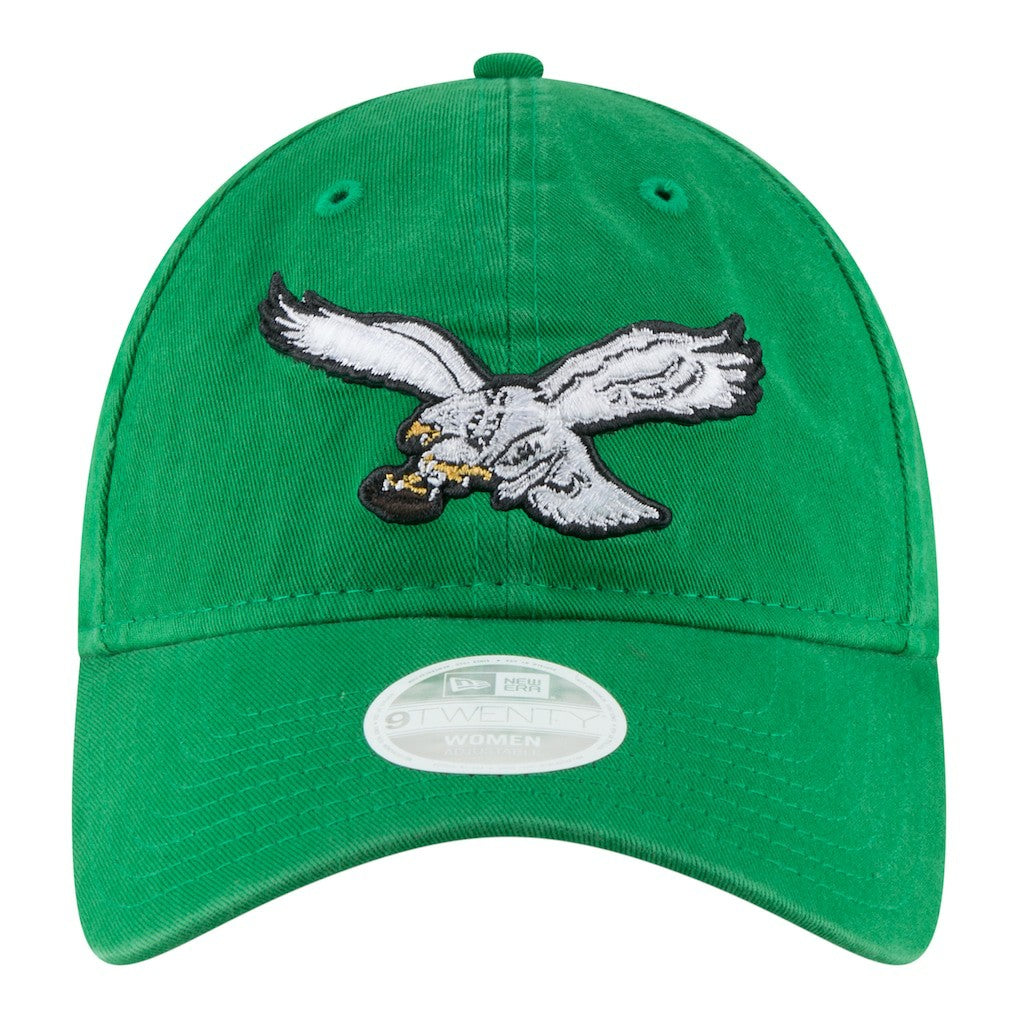 Philadelphia Eagles New Era Women's Throwback 9TWENTY Adjustable Hat