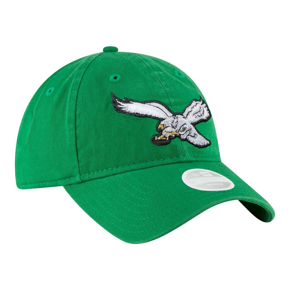 Philadelphia Eagles New Era Women's Throwback 9TWENTY Adjustable Hat