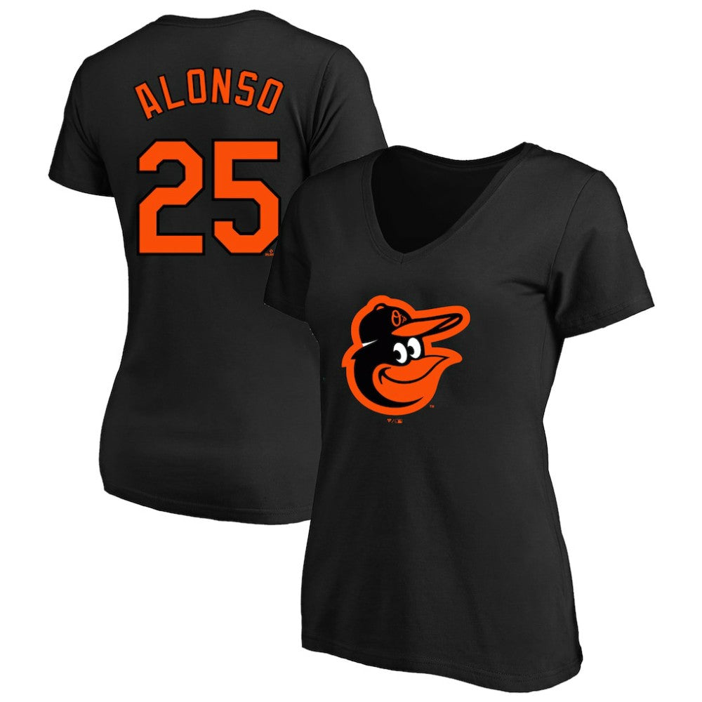 Pete Alonso Baltimore Orioles Profile Women's Plus Size Name & Number V-Neck T-Shirt | MLB Near me