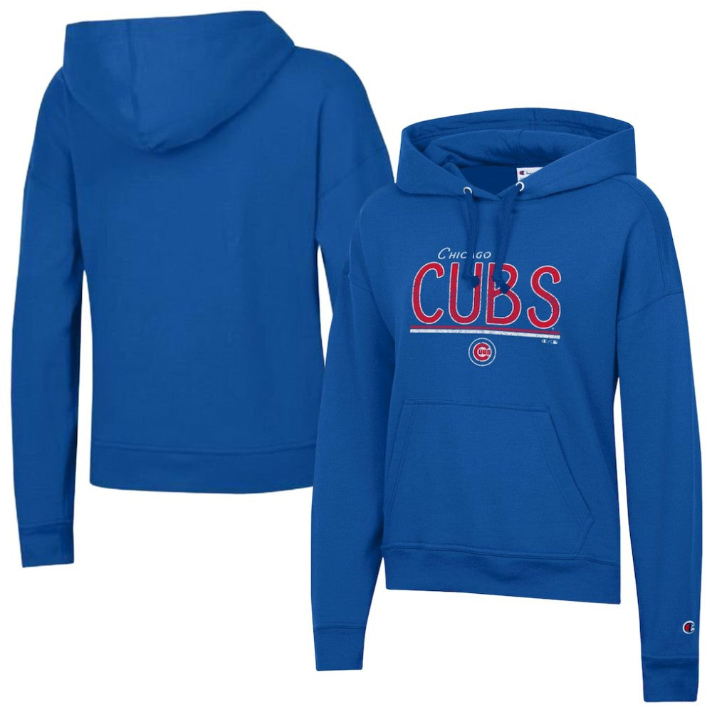 Chicago Cubs Champion Women's Vintage Powerblend Hoodie | MLB Discount