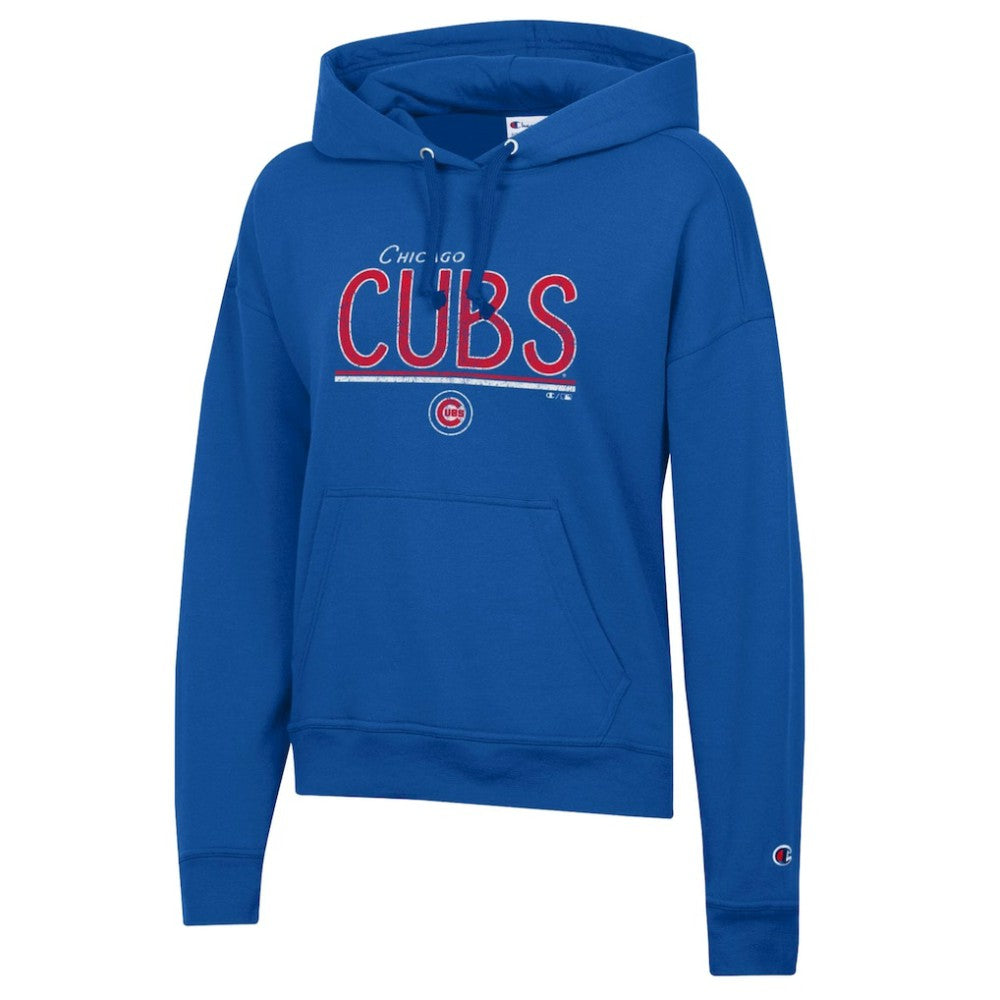 Chicago Cubs Champion Women's Vintage Powerblend Hoodie | MLB Discount
