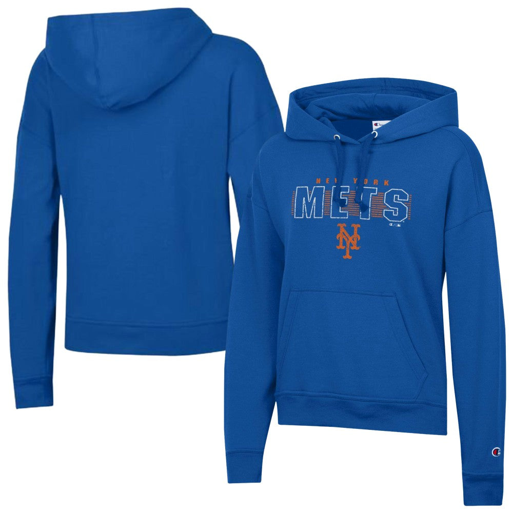 New York Mets Champion Women's Distressed Powerblend Hoodie | MLB Online