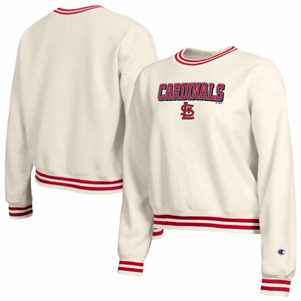 St. Louis Cardinals Champion Women's Reverse Weave Sweatshirt | MLB Outlet