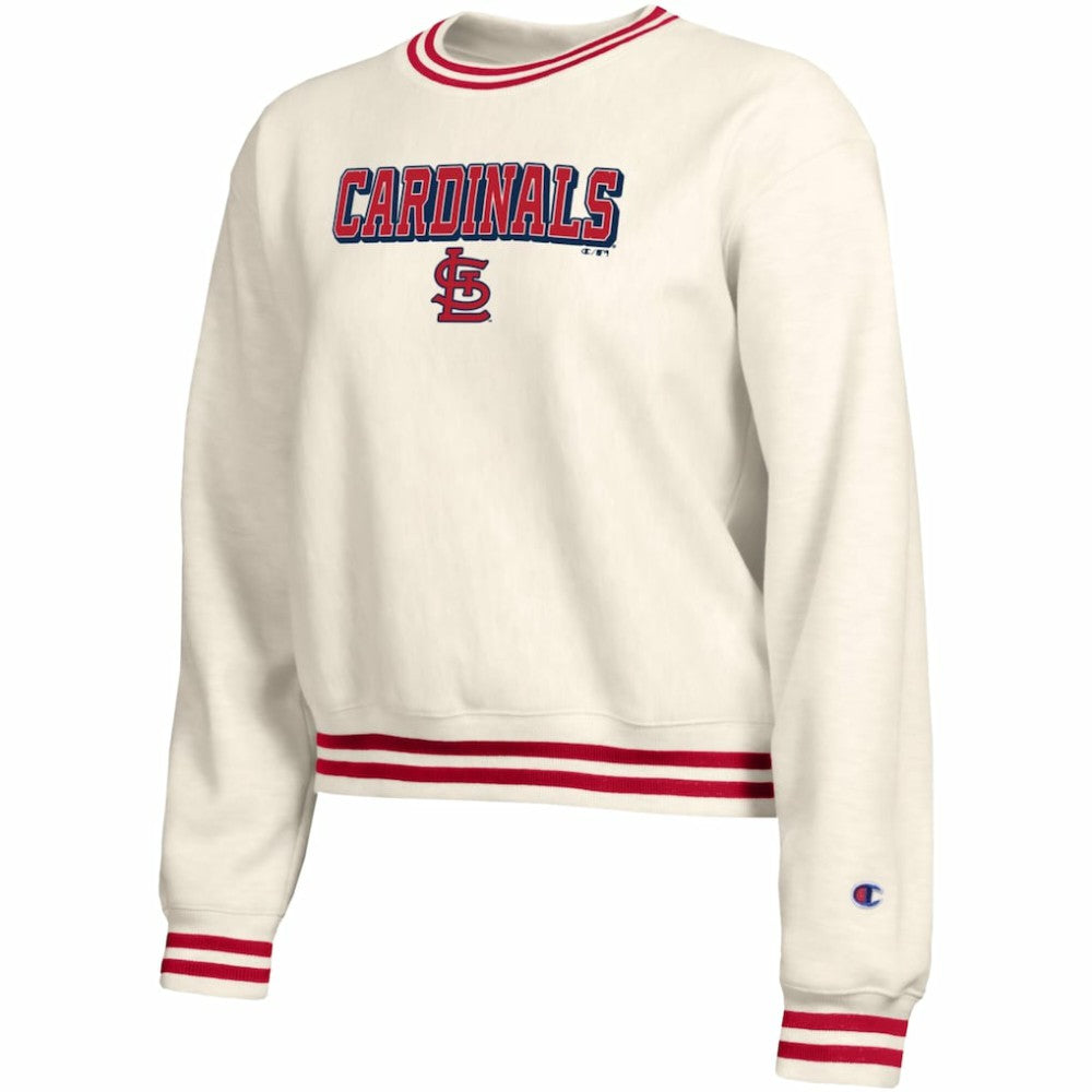 St. Louis Cardinals Champion Women's Reverse Weave Sweatshirt | MLB Outlet