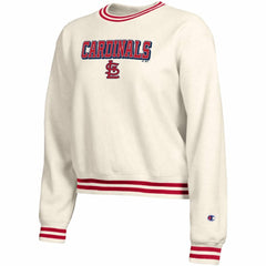 St. Louis Cardinals Champion Women's Reverse Weave Sweatshirt | MLB Outlet