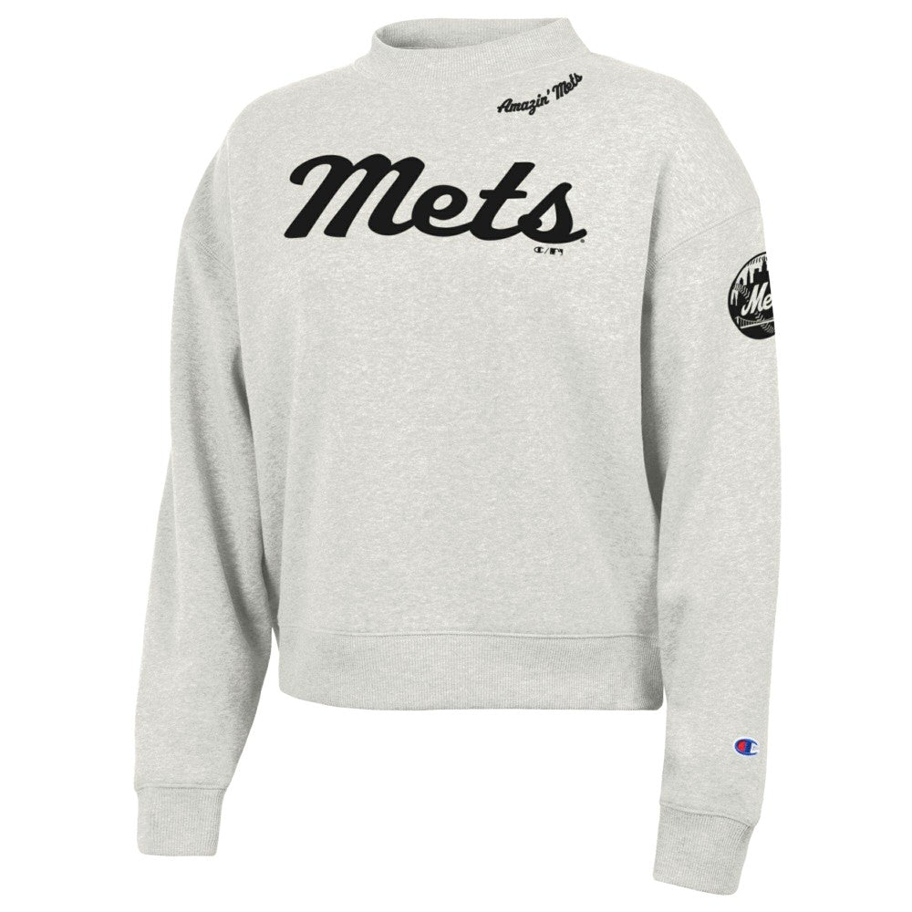 New York Mets Champion Women's Triumph Tri-Blend Sweatshirt | MLB Outlet
