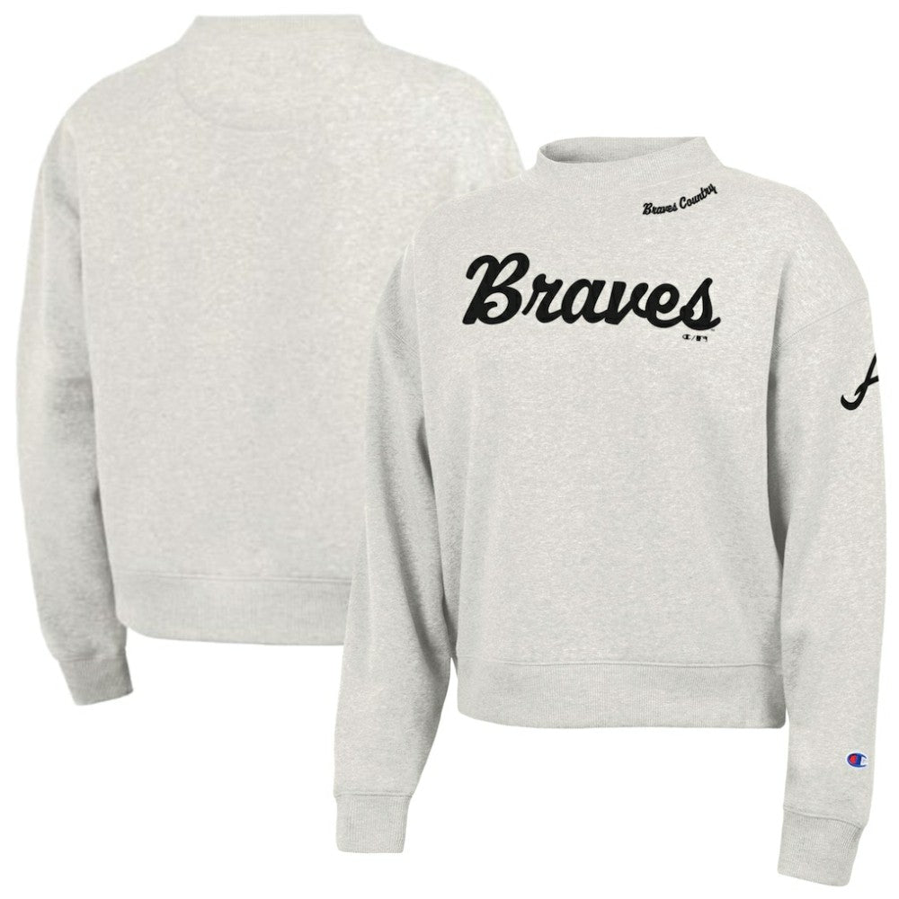 Atlanta Braves Champion Women's Triumph Tri-Blend Sweatshirt | MLB Sale
