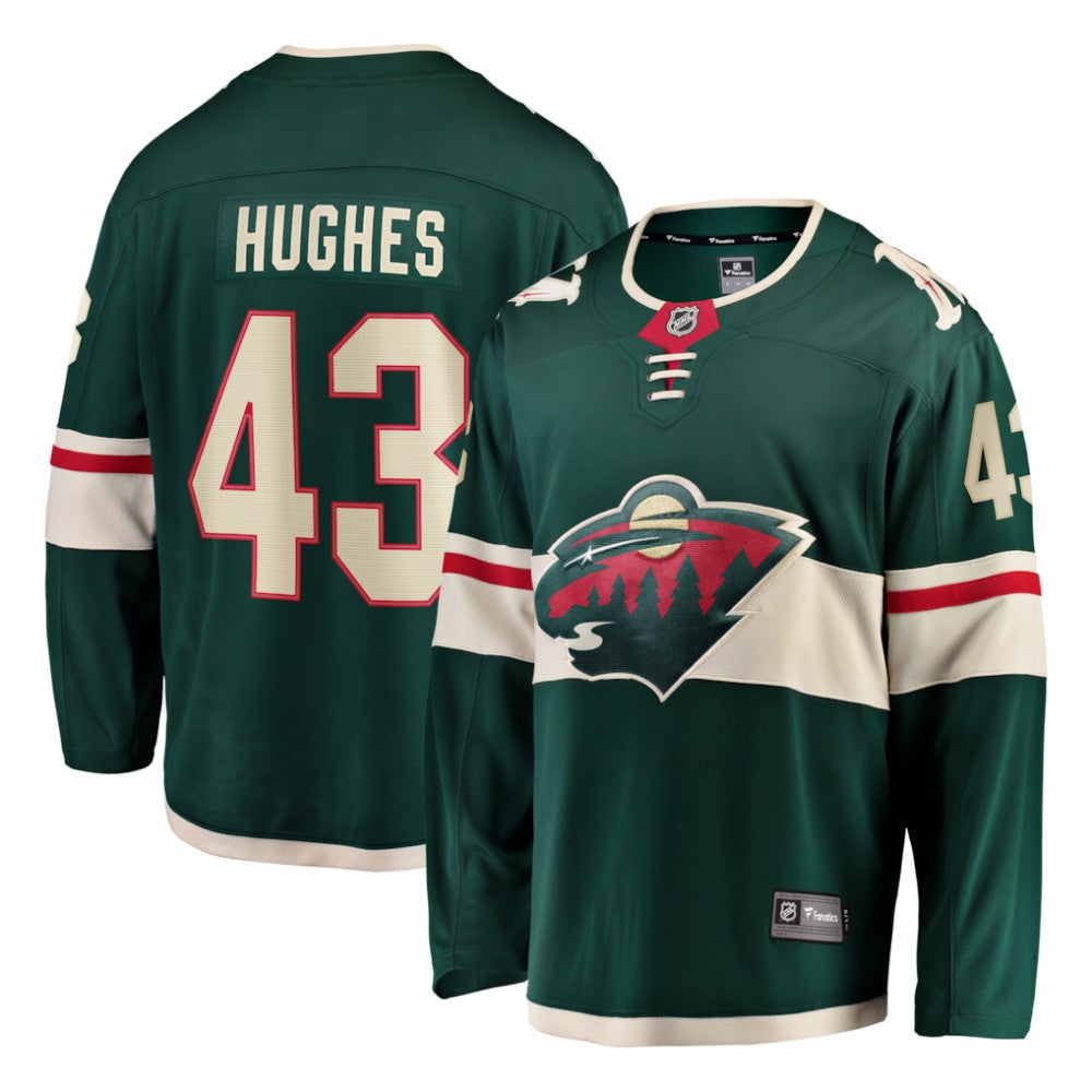 Quinn Hughes Minnesota Wild Fanatics Home Breakaway Jersey Online