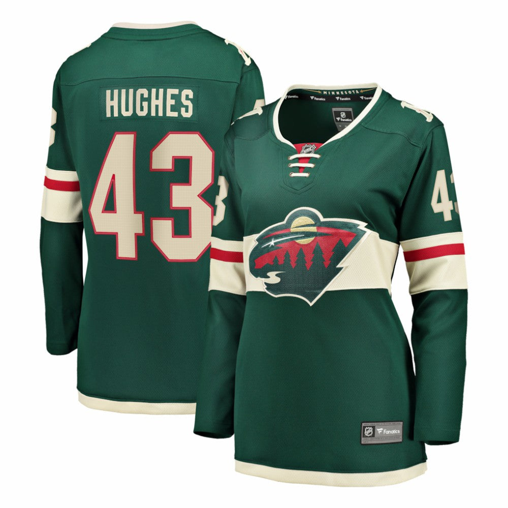 Quinn Hughes Minnesota Wild Fanatics Women's Home Breakaway Jersey Outlet