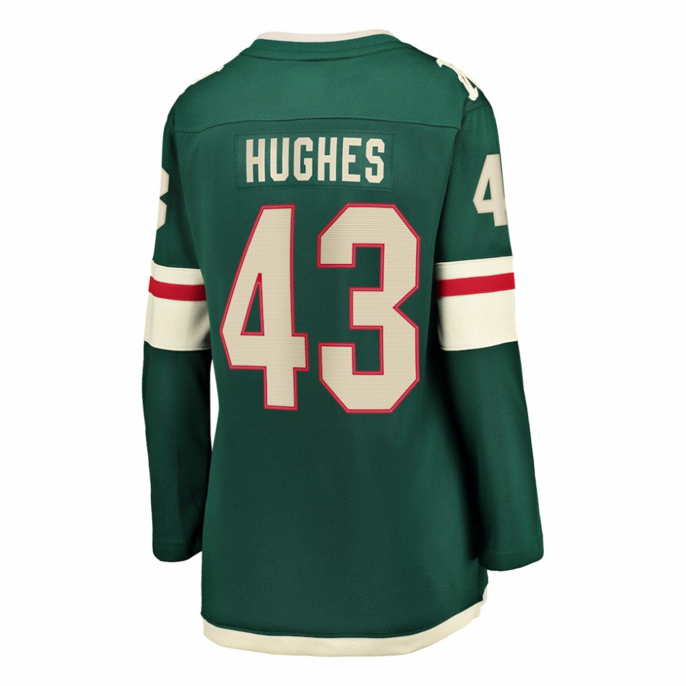 Quinn Hughes Minnesota Wild Fanatics Women's Home Breakaway Jersey Outlet