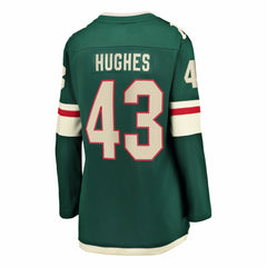 Quinn Hughes Minnesota Wild Fanatics Women's Home Breakaway Jersey Outlet
