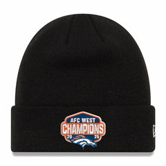 Denver Broncos New Era 2025 AFC West Division Champions Cuffed Knit Hat