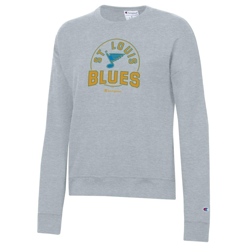 St. Louis Blues Champion Women's Powerblend Fleece Sweatshirt Outlet