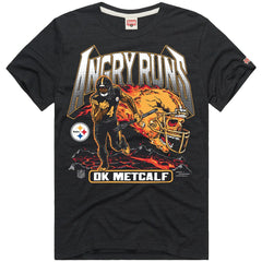 Pittsburgh Steelers  DK Metcalf  Homage Unisex Angry Runs Player Graphic Tri-Blend T-Shirt
