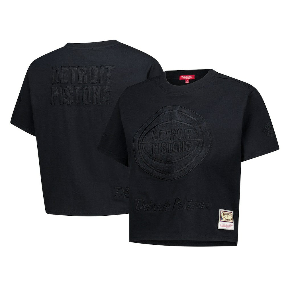 Detroit Pistons Women's Phantom Cropped T-Shirt sale On Sale