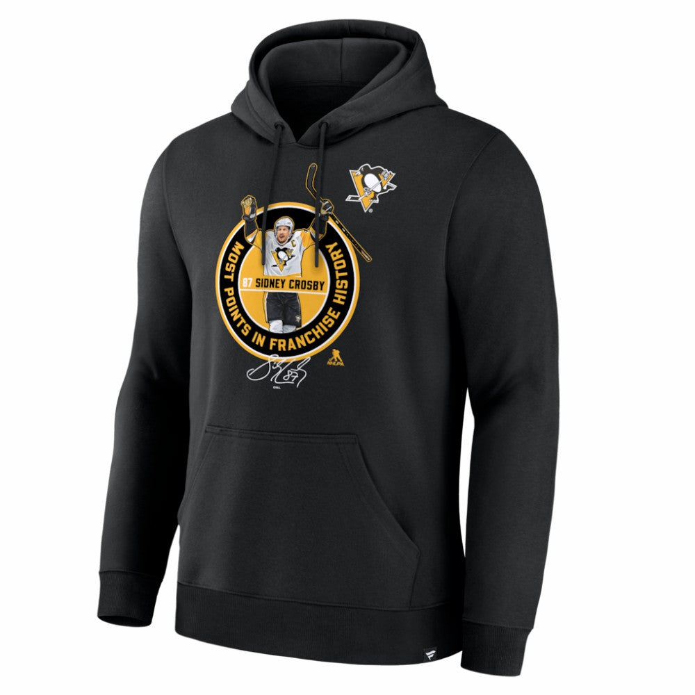 Sidney Crosby Pittsburgh Penguins Most Points in Franchise History Hoodie On Sale