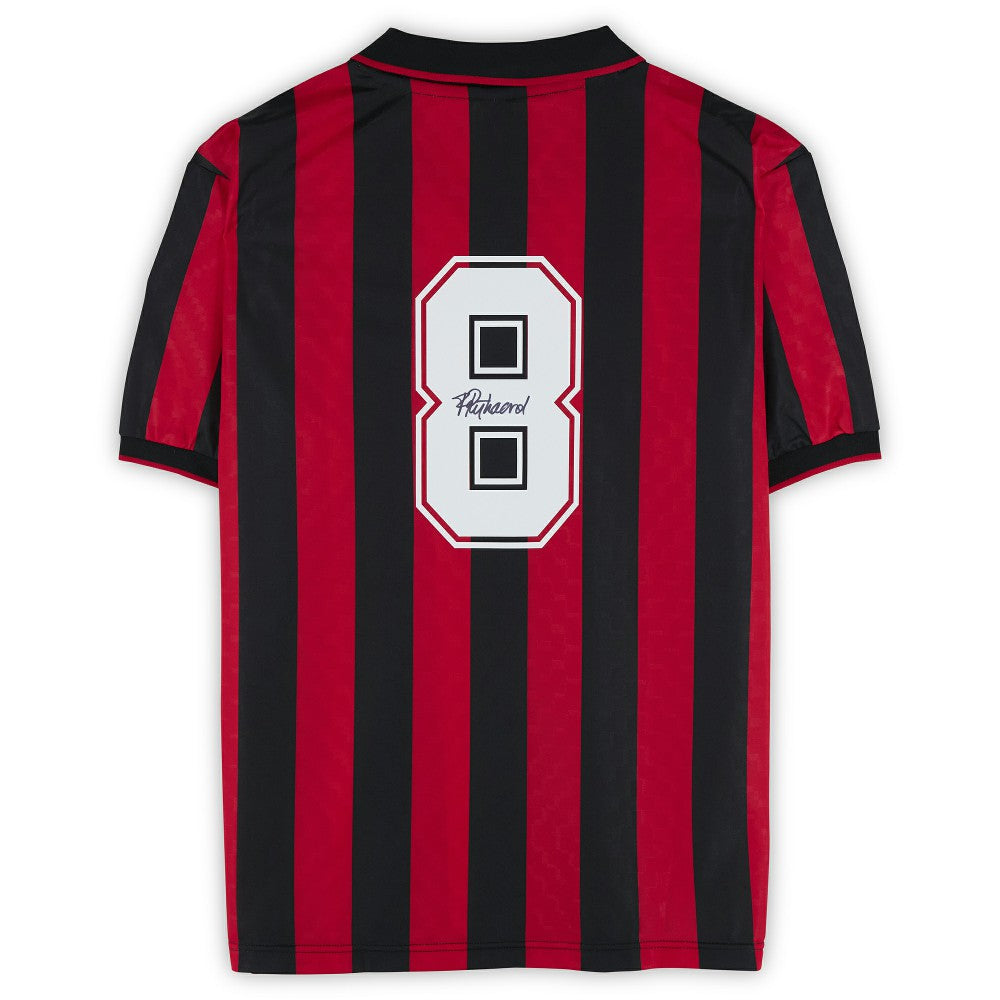 Frank Rijkaard AC Milan Autographed Red/Black Home Jersey Icons