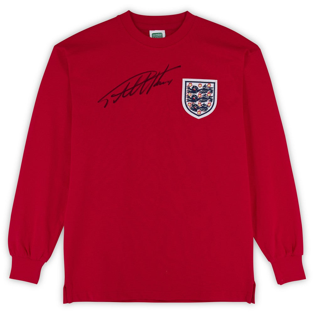 Sir Geoff Hurst England National Team Autographed 1966 Score Draw Jersey Icons