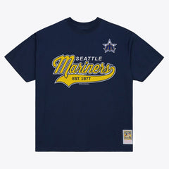 Seattle Mariners Mitchell & Ness Script Sweep Arch T-Shirt | MLB US