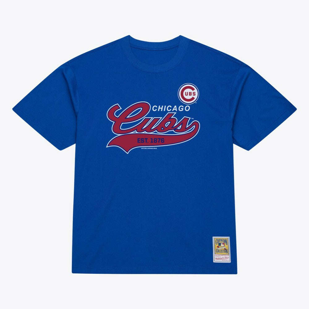 Chicago Cubs Mitchell & Ness Script Sweep Arch T-Shirt | MLB Sale