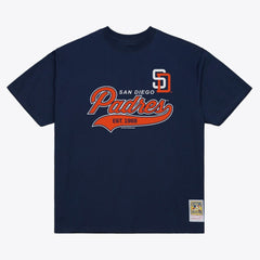 San Diego Padres Mitchell & Ness Script Sweep Arch T-Shirt | MLB Discount
