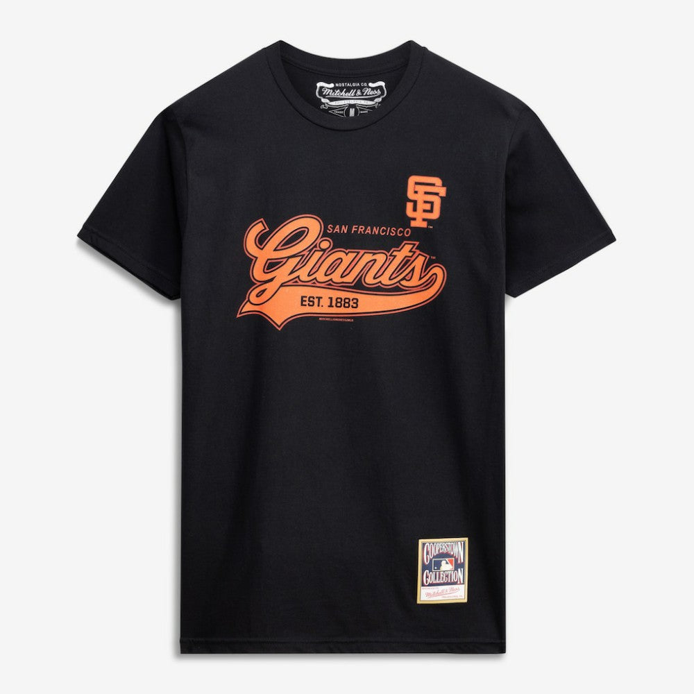 San Francisco Giants Mitchell & Ness Script Sweep Arch T-Shirt | MLB Outlet