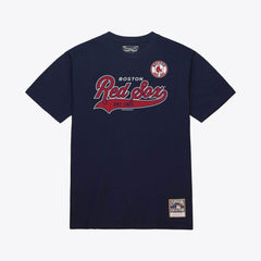 Boston Red Sox Mitchell & Ness Script Sweep Arch T-Shirt | MLB Outlet