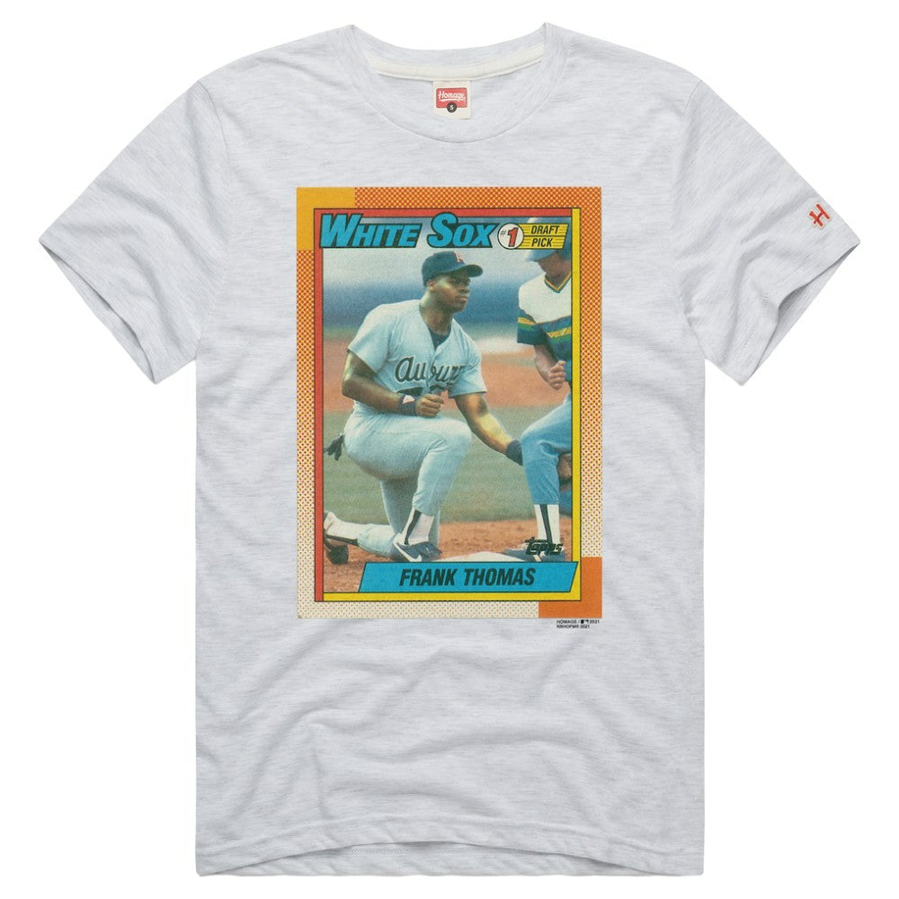 Frank Thomas Chicago White Sox Homage Unisex 1990 Topps Baseball Rookie Tri-Blend T-Shirt | MLB Shop