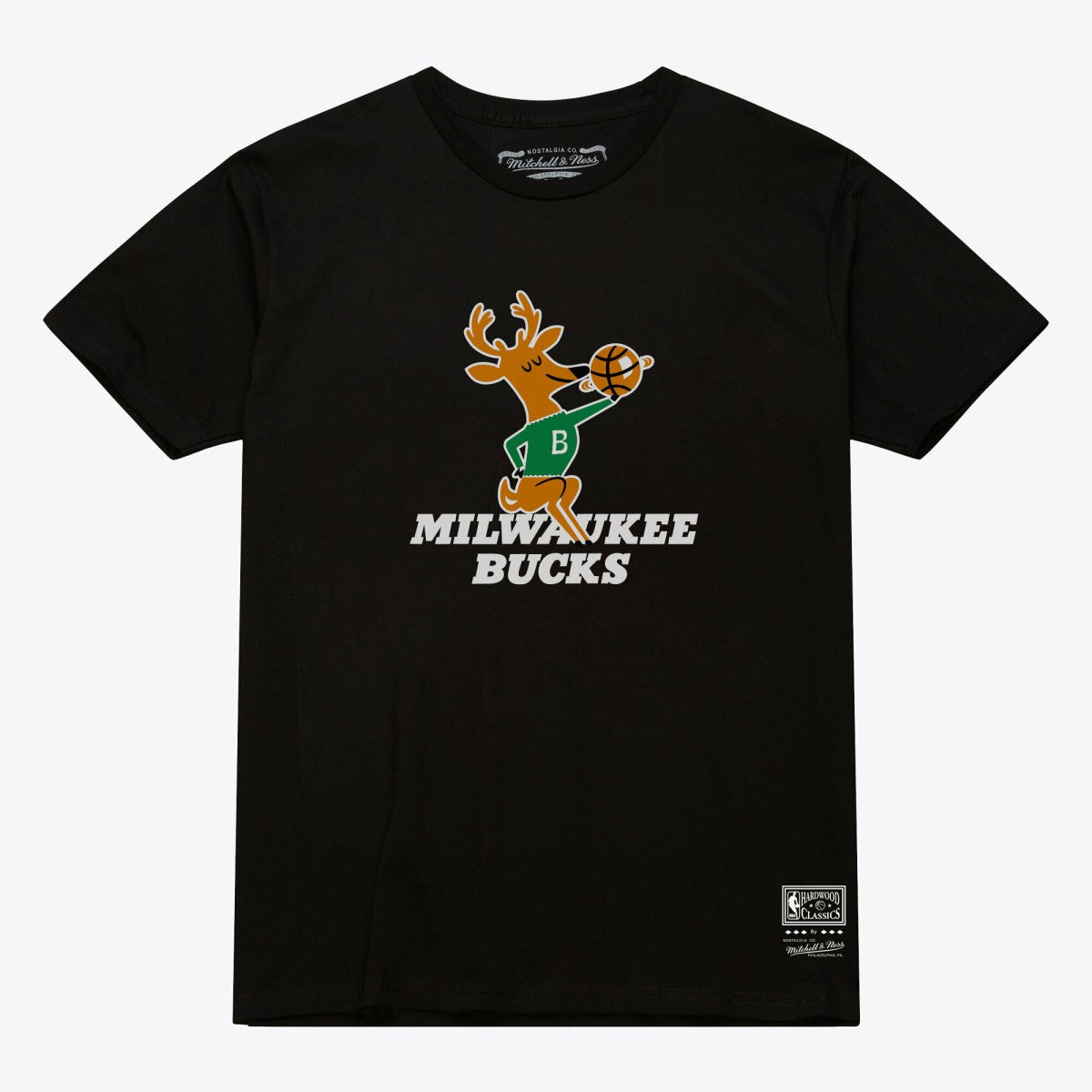 Milwaukee Bucks Unisex Hardwood Classics Arch T-Shirt On Sale