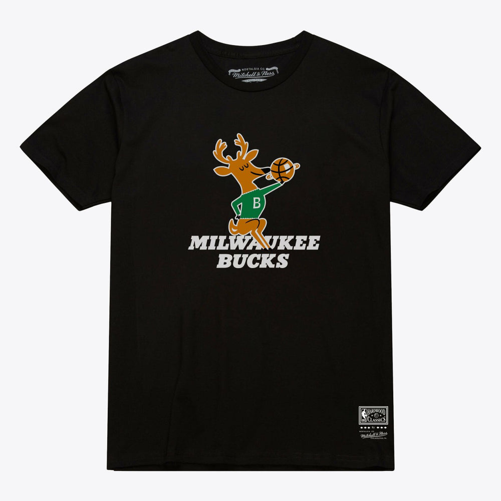 Milwaukee Bucks Unisex Hardwood Classics Arch T-Shirt On Sale