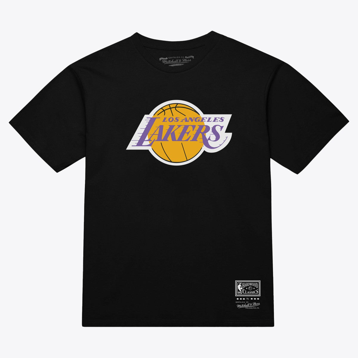 Los Angeles Lakers Unisex Hardwood Classics Arch T-Shirt For Sale