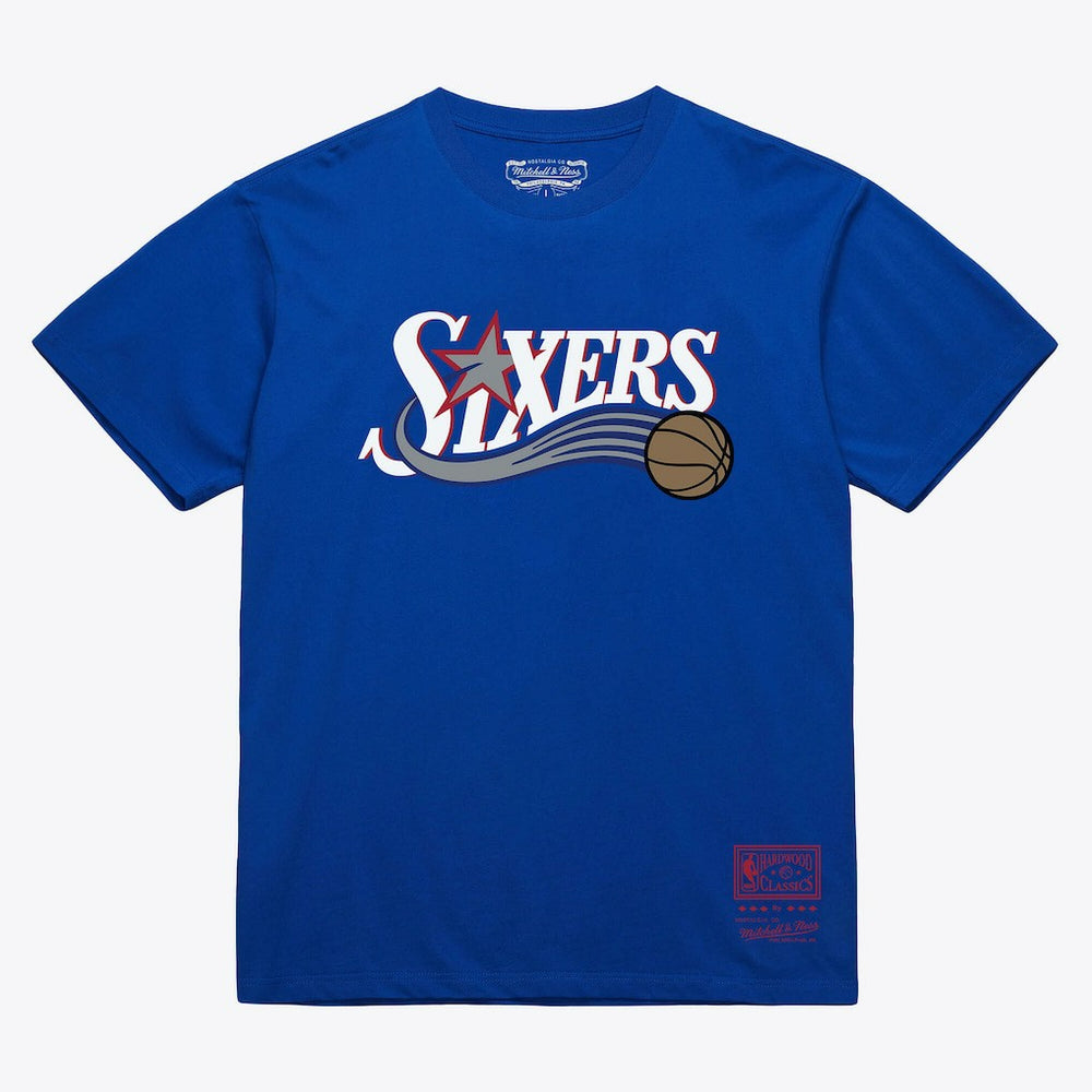 Philadelphia 76ers Unisex Hardwood Classics Arch T-Shirt Discount
