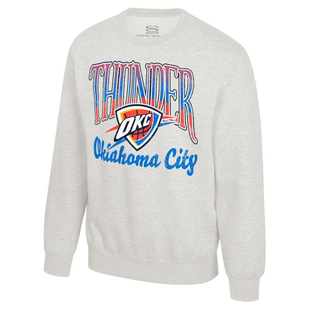 Oklahoma City Thunder Stadium Essentials Unisex Sky High Fleece Sweatshirt Online